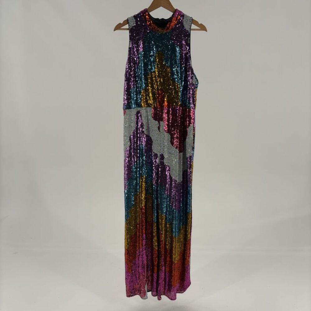 Anthropologie Multicolor Sequin Jumpsuit